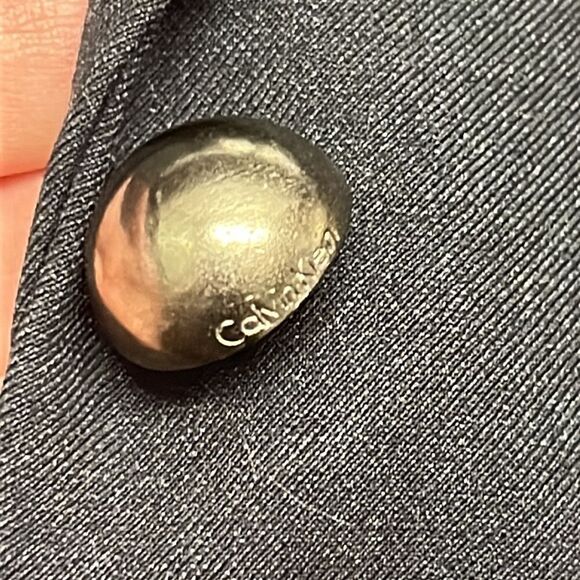 Calvin Klein Women’s Black Long Sleeve Notched Collar V-Neck Blazer- Size 10 - Picture 13 of 15